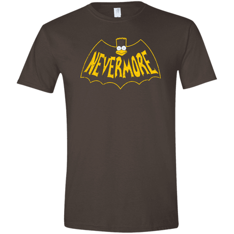 T-Shirts Dark Chocolate / S Nevermore Men's Semi-Fitted Softstyle
