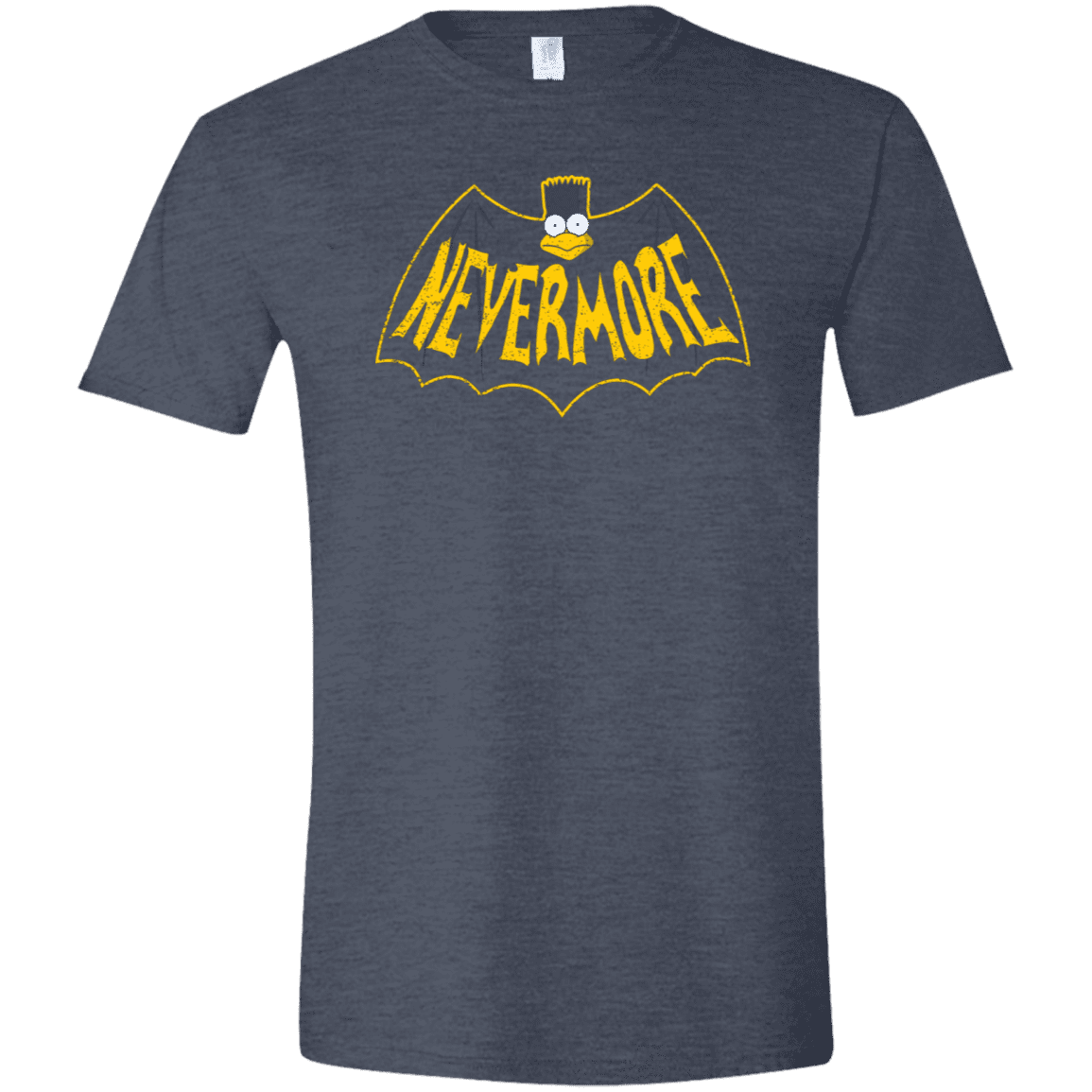 T-Shirts Heather Navy / S Nevermore Men's Semi-Fitted Softstyle