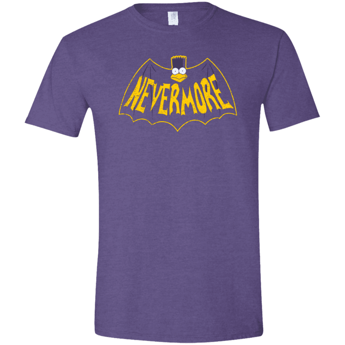 T-Shirts Heather Purple / S Nevermore Men's Semi-Fitted Softstyle