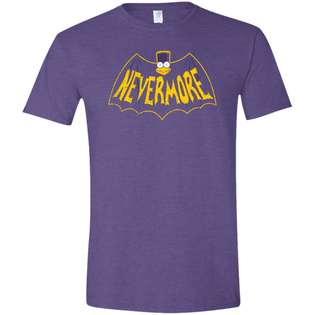 T-Shirts Heather Purple / S Nevermore Men's Semi-Fitted Softstyle