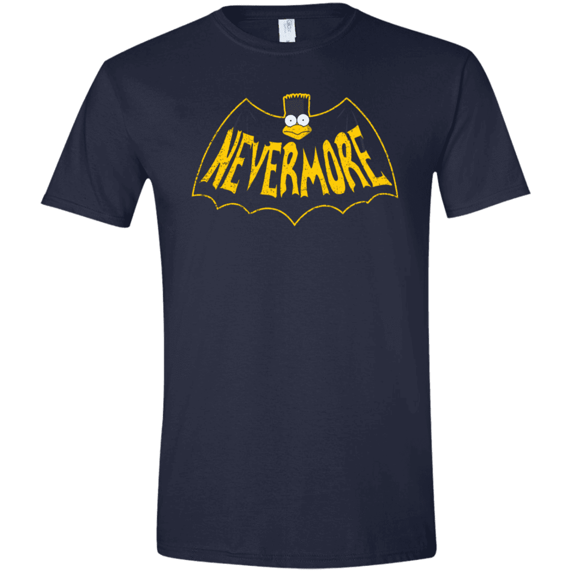 T-Shirts Navy / X-Small Nevermore Men's Semi-Fitted Softstyle