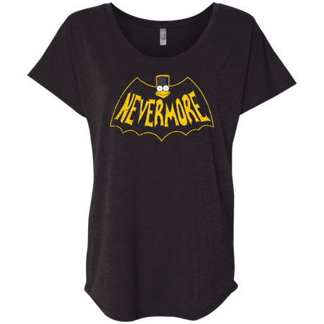 T-Shirts Vintage Black / X-Small Nevermore Triblend Dolman Sleeve