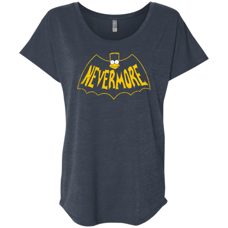T-Shirts Vintage Navy / X-Small Nevermore Triblend Dolman Sleeve