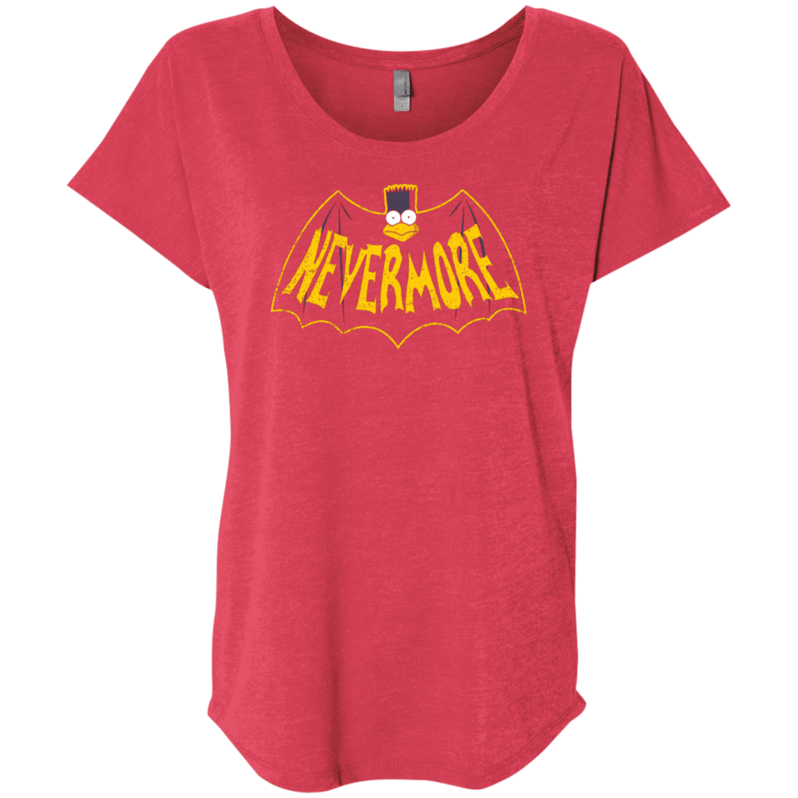 T-Shirts Vintage Red / X-Small Nevermore Triblend Dolman Sleeve