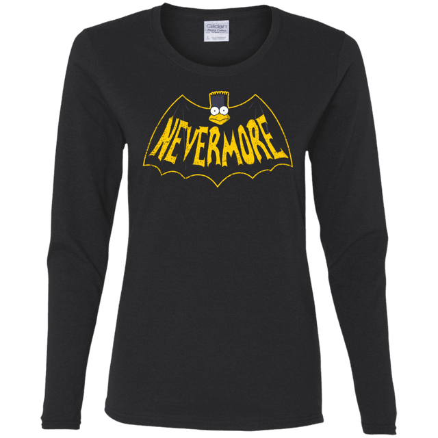 T-Shirts Black / S Nevermore Women's Long Sleeve T-Shirt