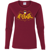 T-Shirts Cardinal / S Nevermore Women's Long Sleeve T-Shirt