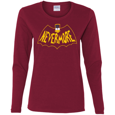 T-Shirts Cardinal / S Nevermore Women's Long Sleeve T-Shirt