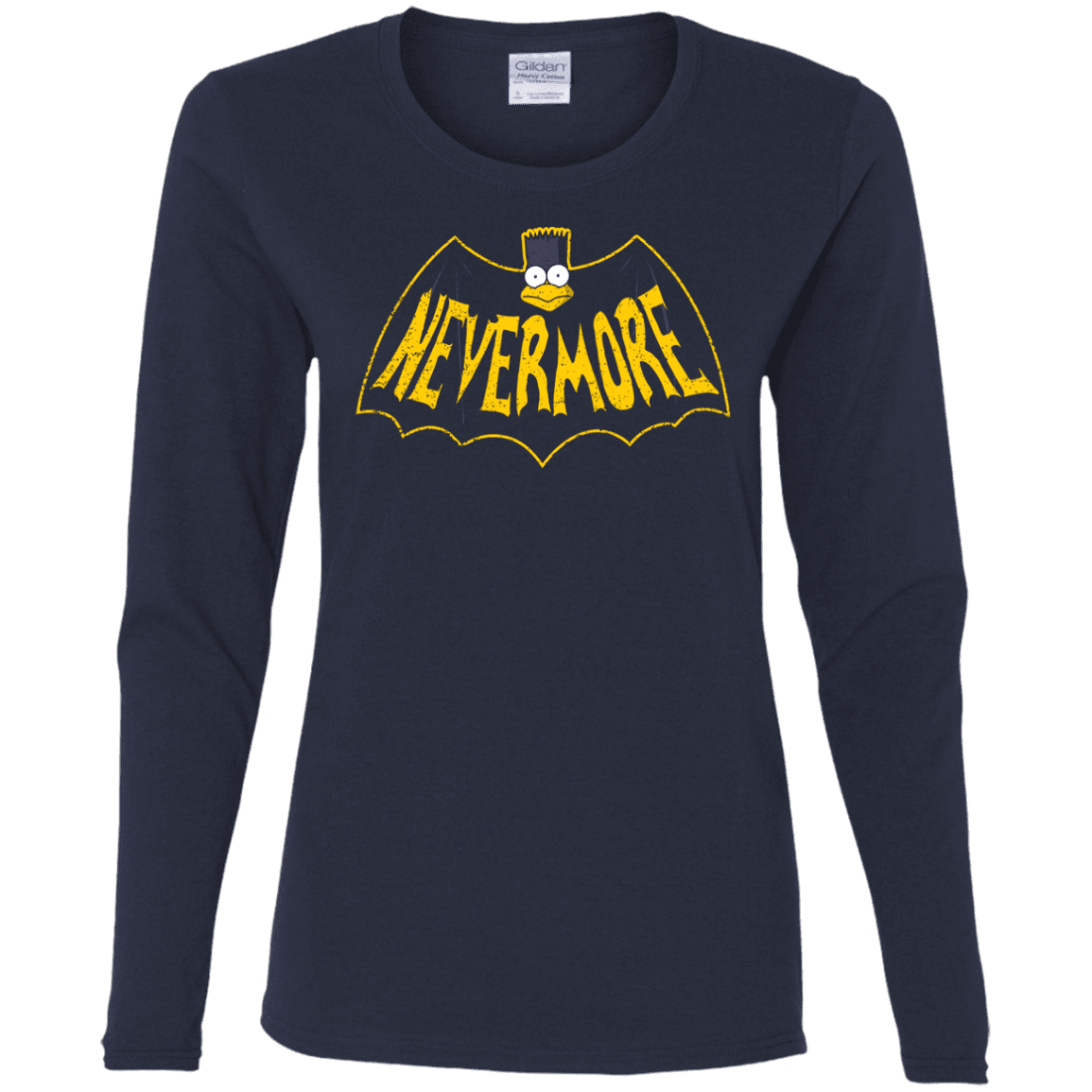 T-Shirts Navy / S Nevermore Women's Long Sleeve T-Shirt