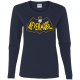 T-Shirts Navy / S Nevermore Women's Long Sleeve T-Shirt