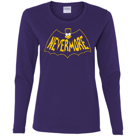 T-Shirts Purple / S Nevermore Women's Long Sleeve T-Shirt