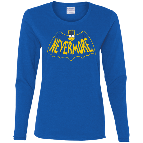 T-Shirts Royal / S Nevermore Women's Long Sleeve T-Shirt