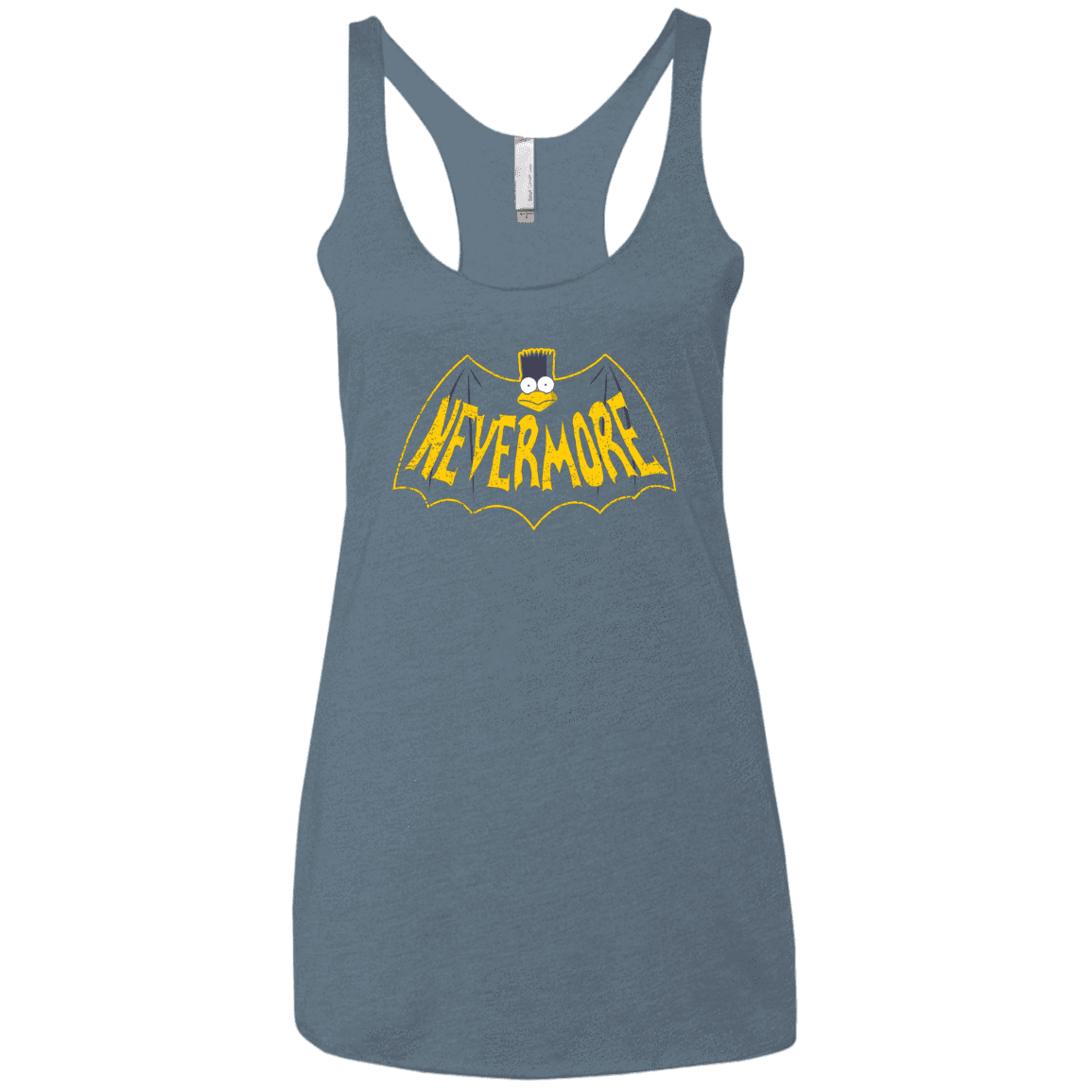 T-Shirts Indigo / X-Small Nevermore Women's Triblend Racerback Tank