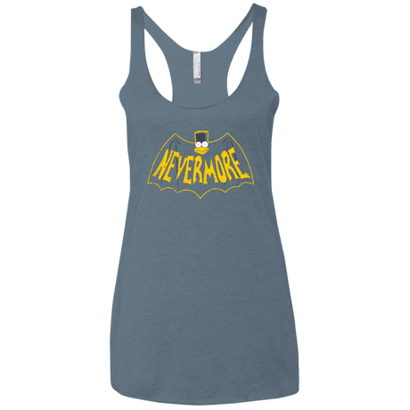 T-Shirts Indigo / X-Small Nevermore Women's Triblend Racerback Tank