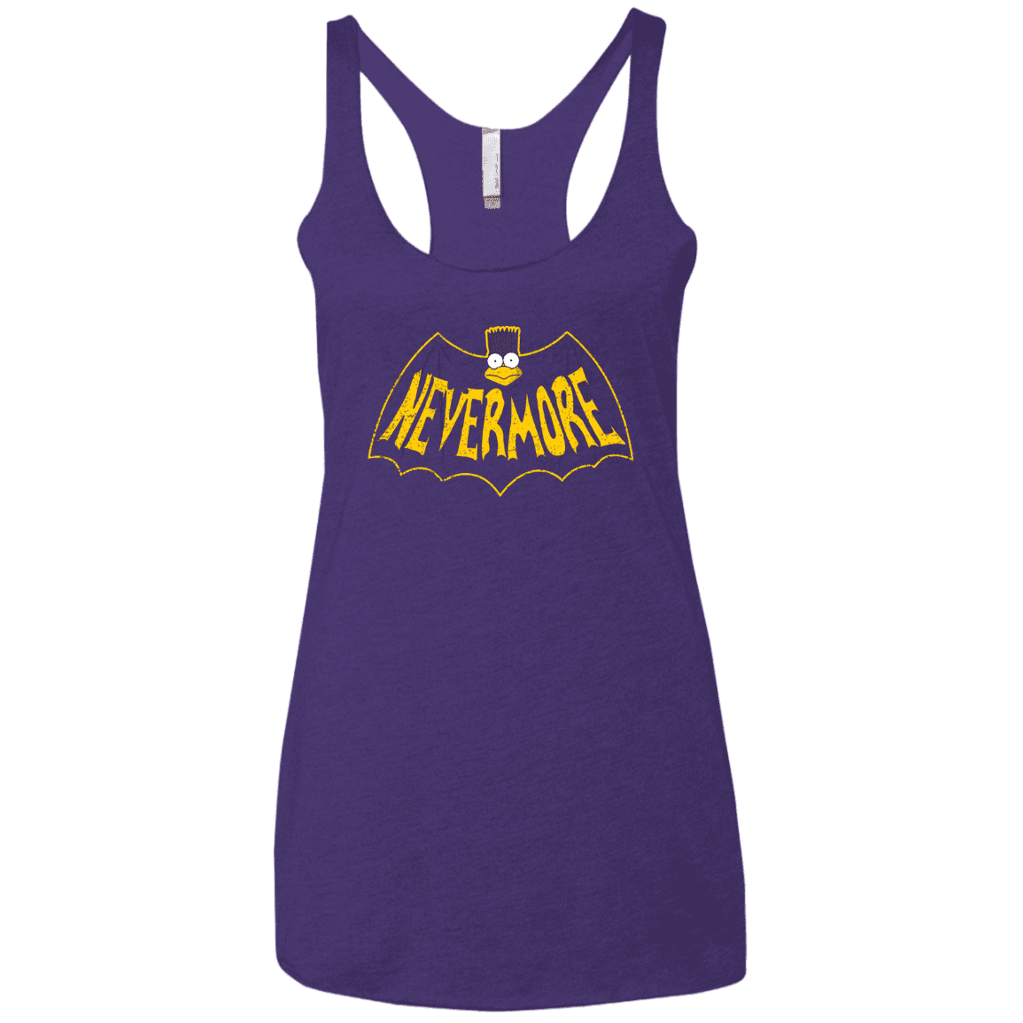 T-Shirts Purple Rush / X-Small Nevermore Women's Triblend Racerback Tank