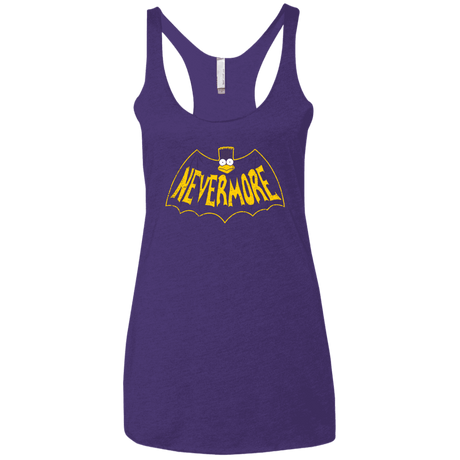 T-Shirts Purple Rush / X-Small Nevermore Women's Triblend Racerback Tank