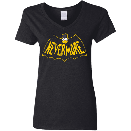 T-Shirts Black / S Nevermore Women's V-Neck T-Shirt