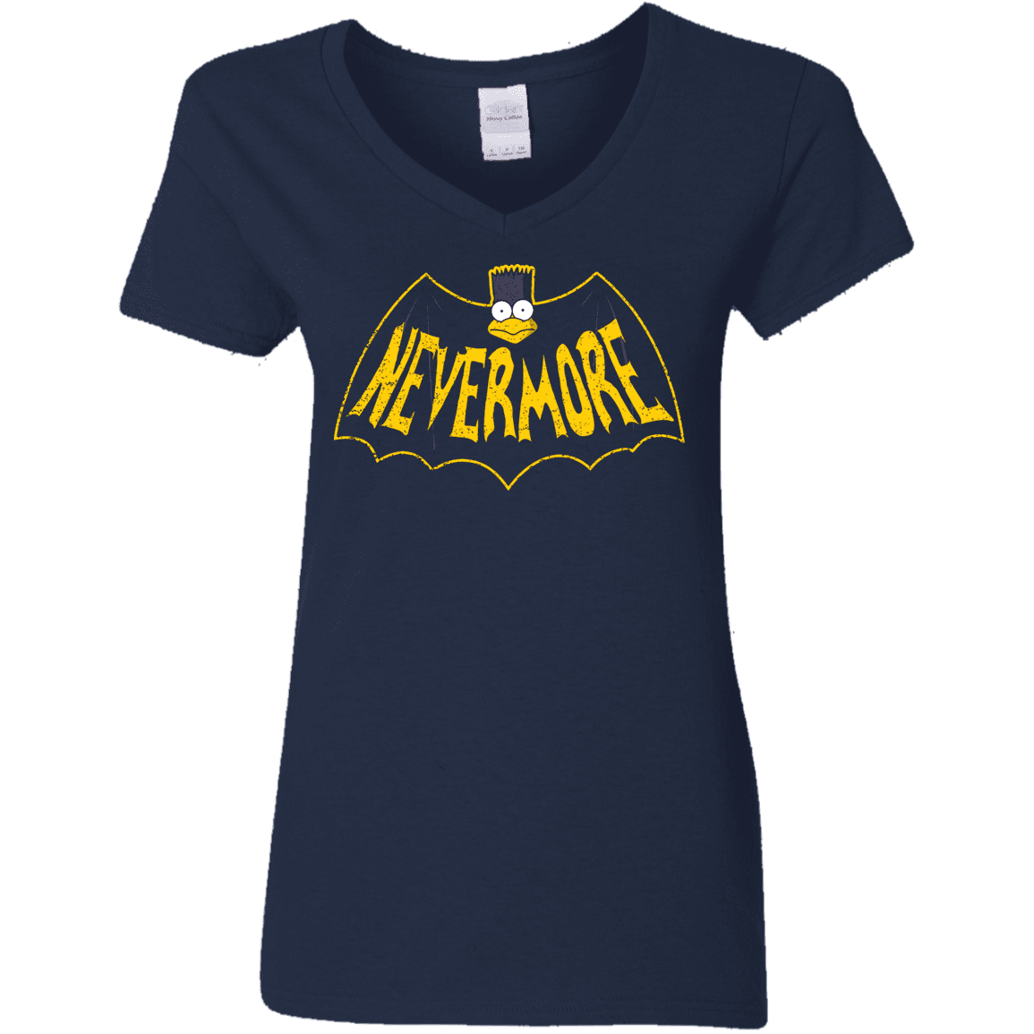 T-Shirts Navy / S Nevermore Women's V-Neck T-Shirt