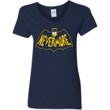 T-Shirts Navy / S Nevermore Women's V-Neck T-Shirt