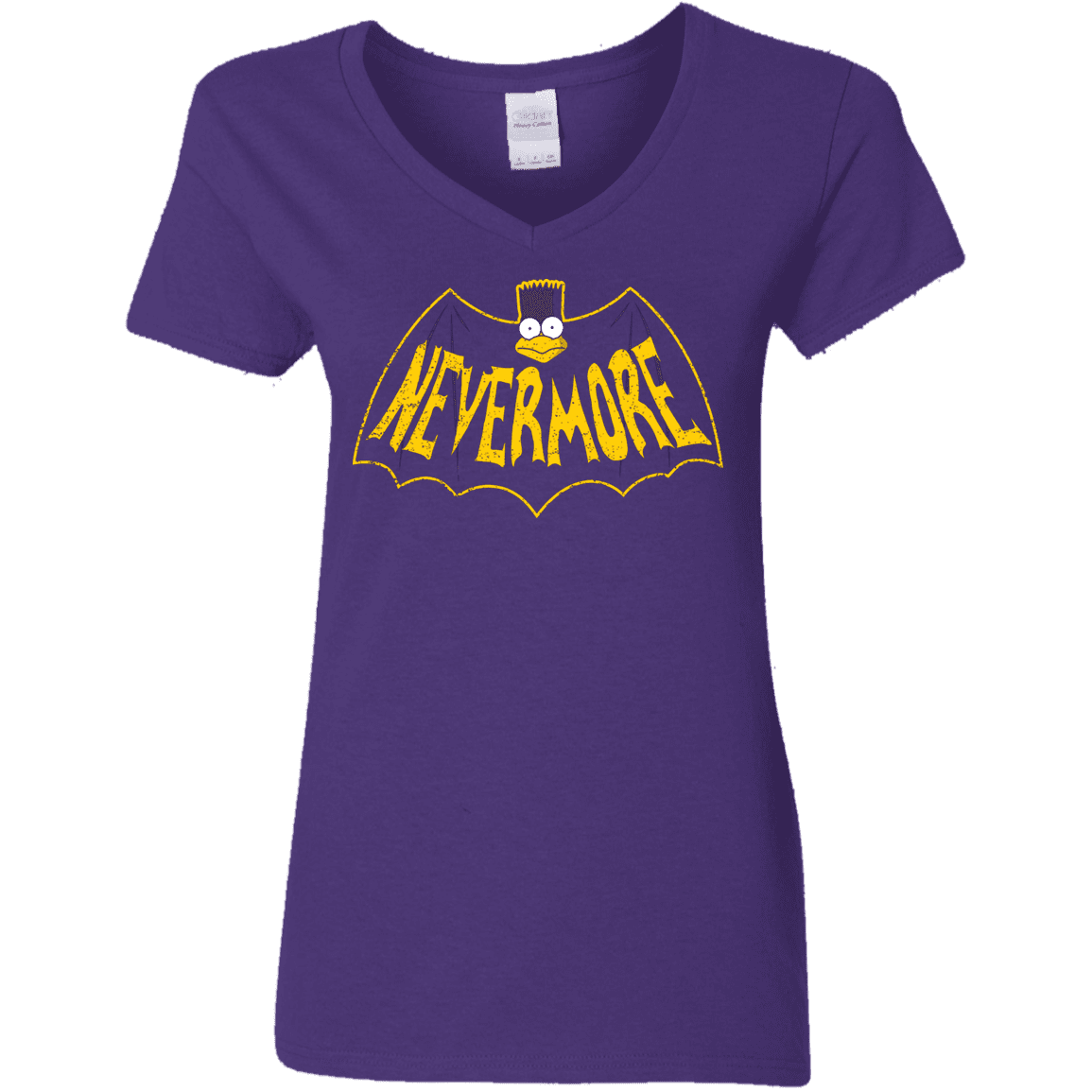 T-Shirts Purple / S Nevermore Women's V-Neck T-Shirt