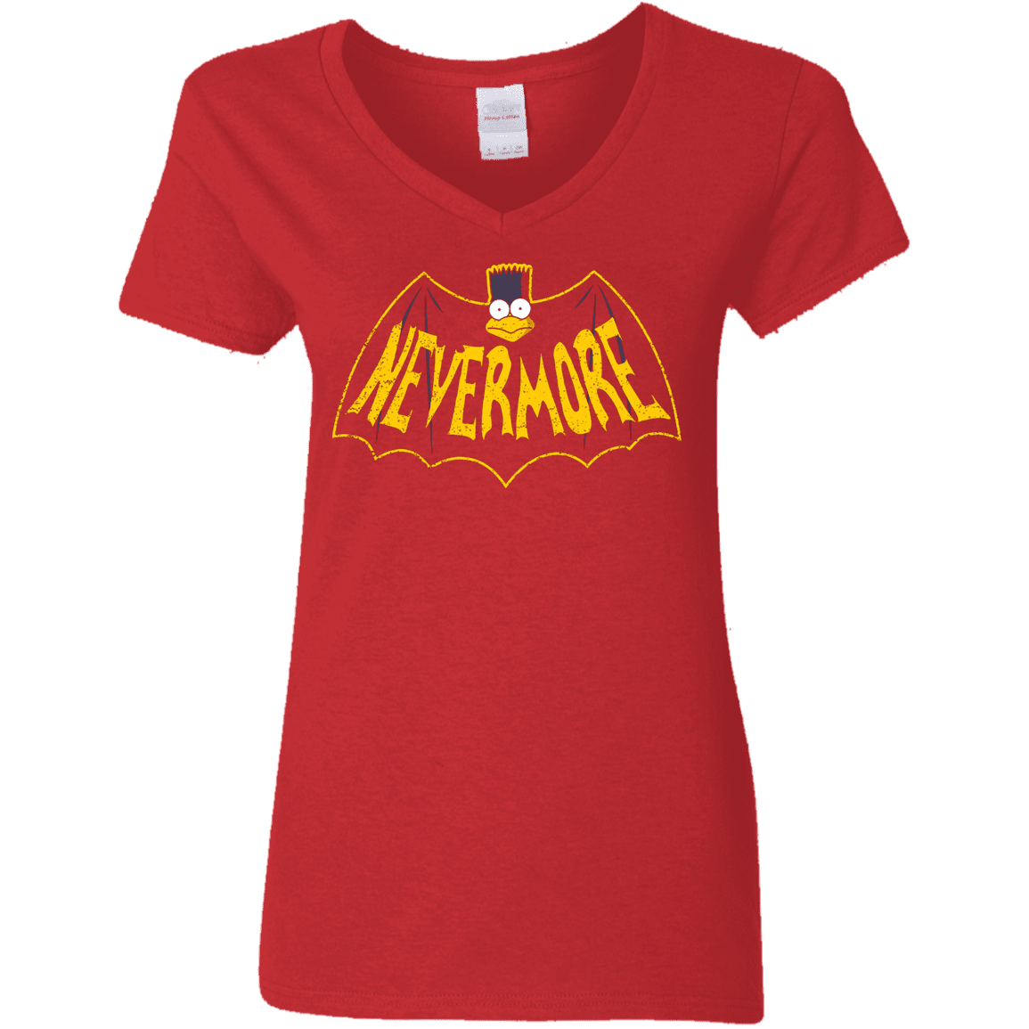 T-Shirts Red / S Nevermore Women's V-Neck T-Shirt