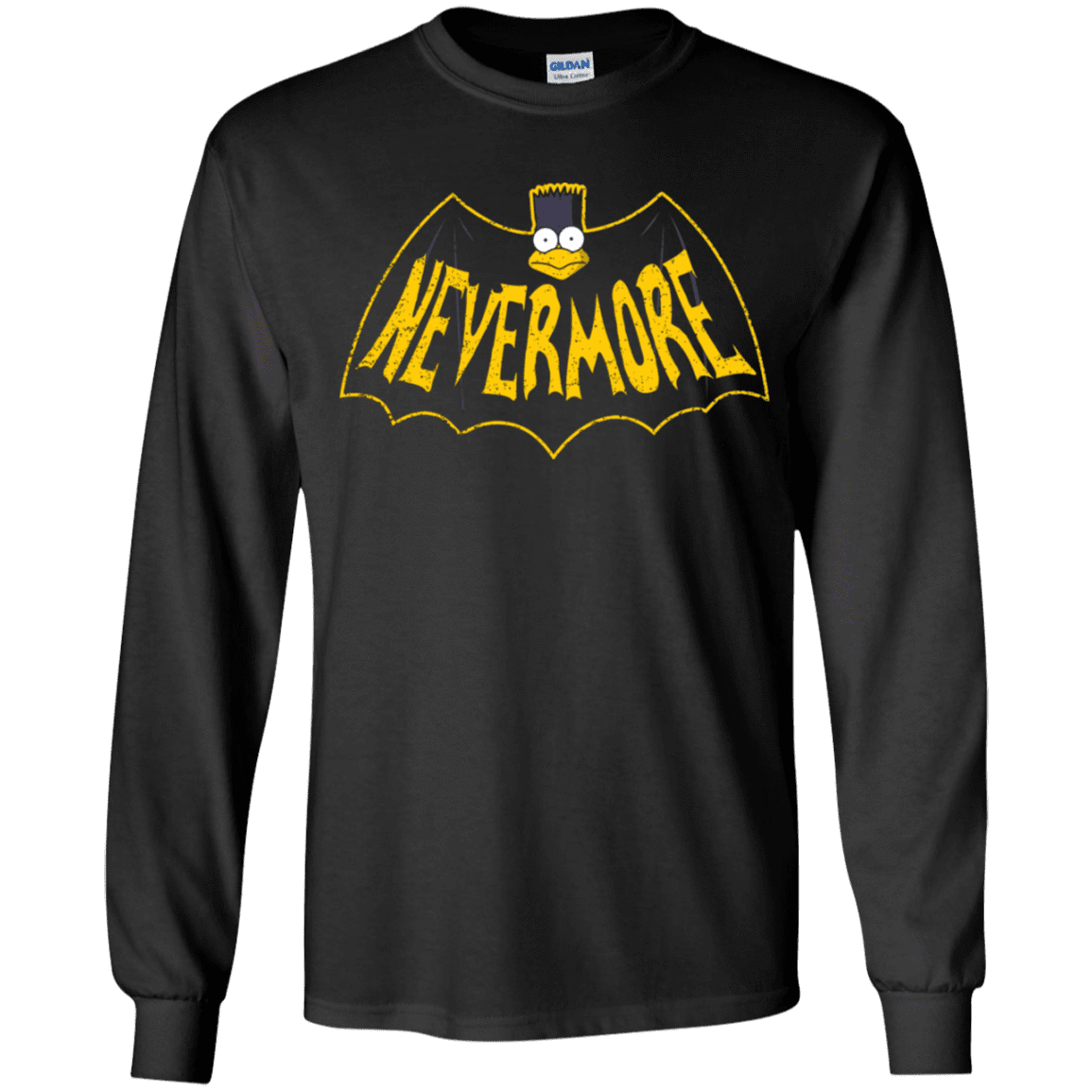 T-Shirts Black / YS Nevermore Youth Long Sleeve T-Shirt