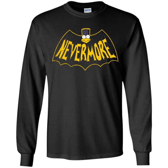 T-Shirts Black / YS Nevermore Youth Long Sleeve T-Shirt