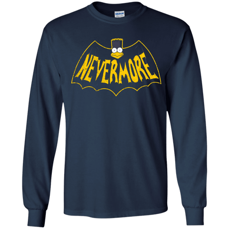 T-Shirts Navy / YS Nevermore Youth Long Sleeve T-Shirt