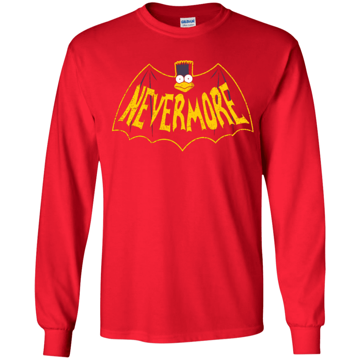 T-Shirts Red / YS Nevermore Youth Long Sleeve T-Shirt