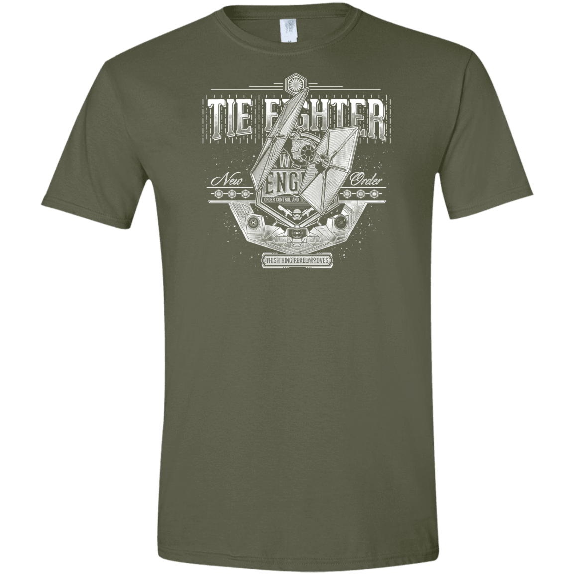 T-Shirts Military Green / S New Order Men's Semi-Fitted Softstyle