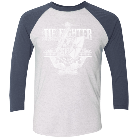 T-Shirts Heather White/Indigo / X-Small New Order Men's Triblend 3/4 Sleeve