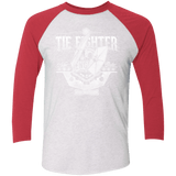 T-Shirts Heather White/Vintage Red / X-Small New Order Men's Triblend 3/4 Sleeve