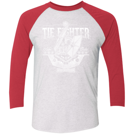 T-Shirts Heather White/Vintage Red / X-Small New Order Men's Triblend 3/4 Sleeve