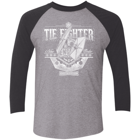 T-Shirts Premium Heather/ Vintage Black / X-Small New Order Men's Triblend 3/4 Sleeve