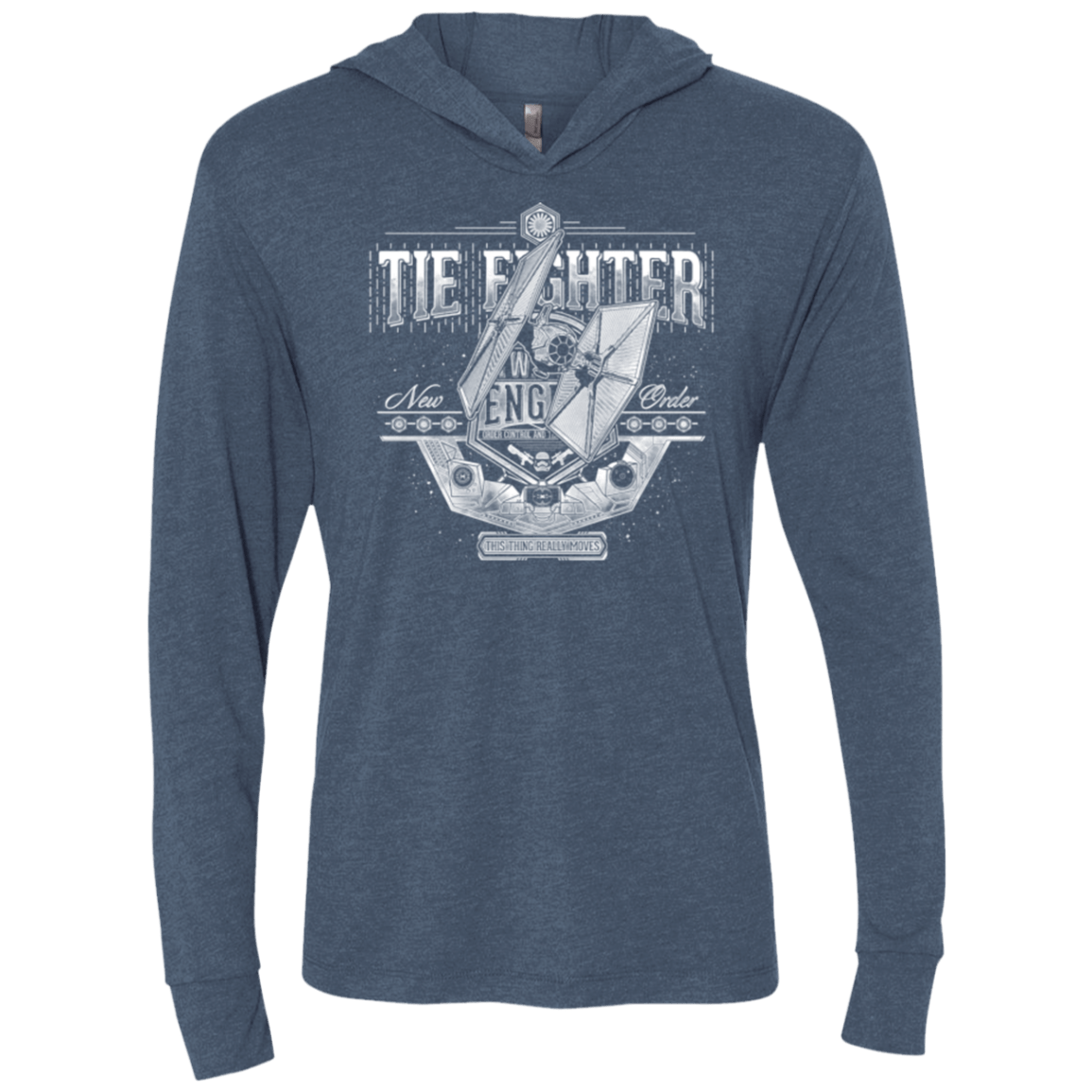 T-Shirts Indigo / X-Small New Order Triblend Long Sleeve Hoodie Tee