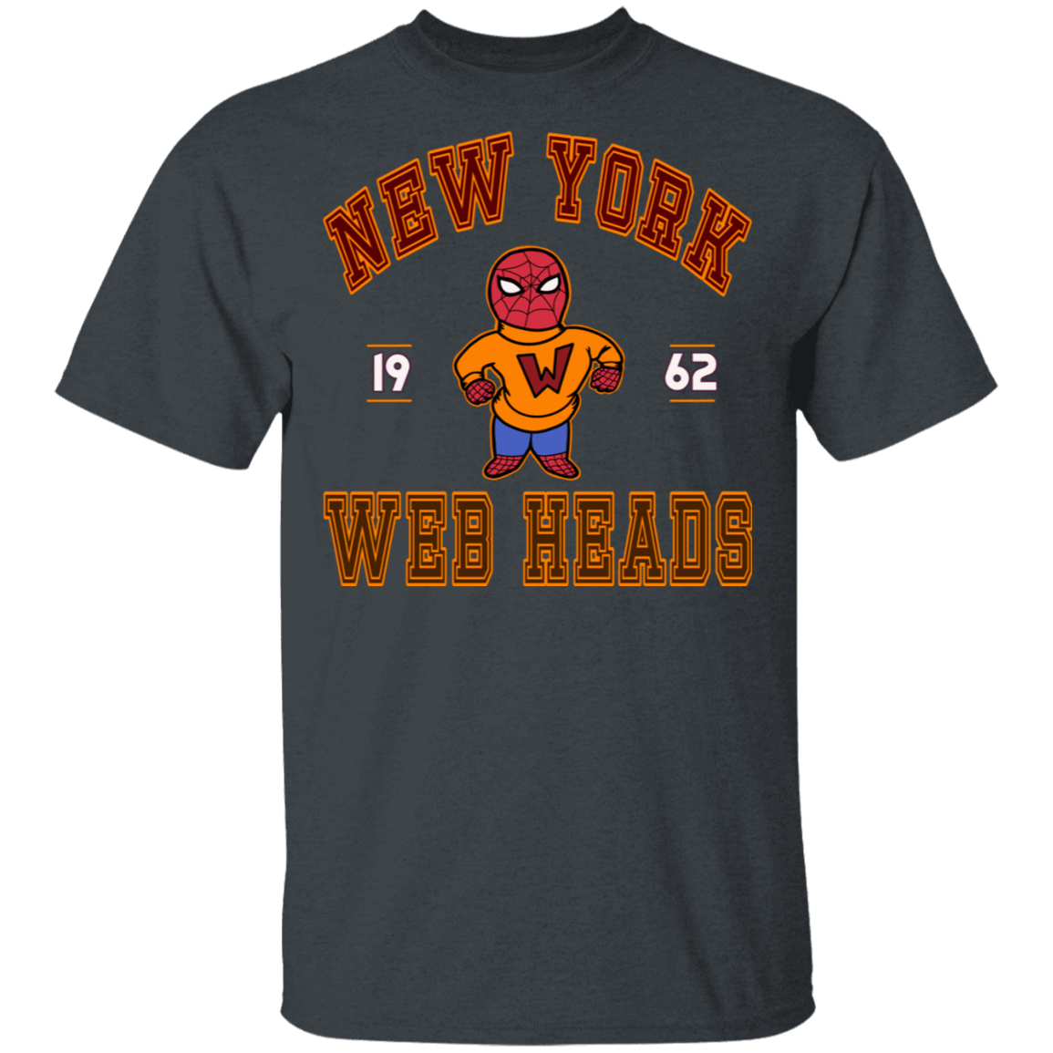 T-Shirts Dark Heather / S New York Web Heads T-Shirt