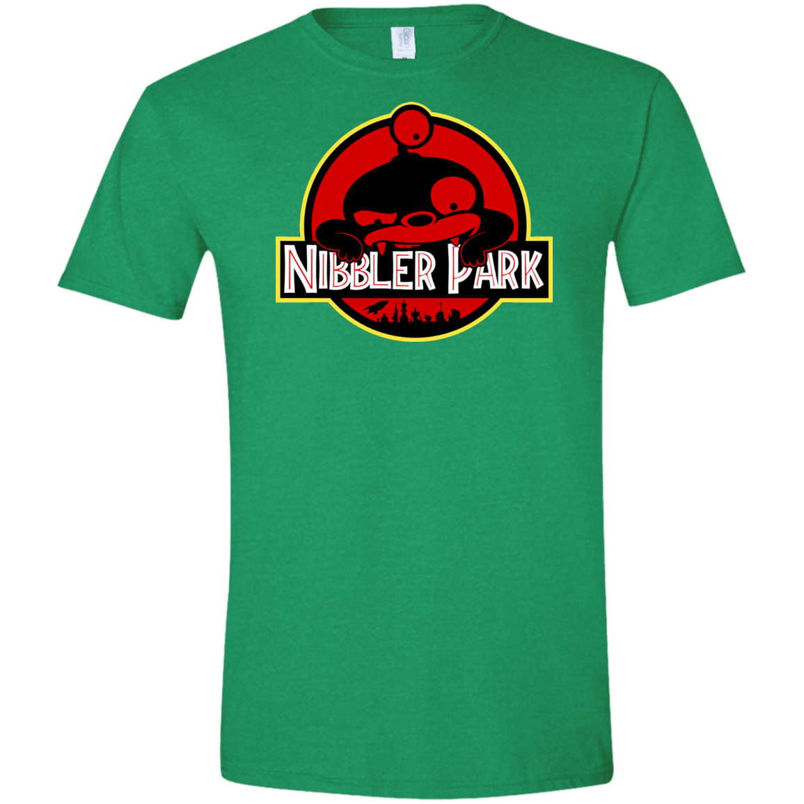 T-Shirts Heather Irish Green / S Nibbler Park Men's Semi-Fitted Softstyle