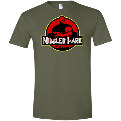 T-Shirts Military Green / S Nibbler Park Men's Semi-Fitted Softstyle