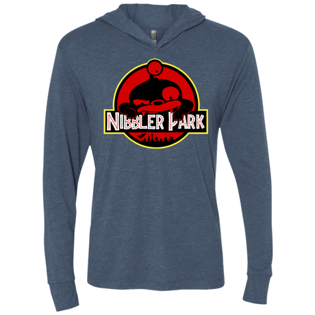 T-Shirts Indigo / X-Small Nibbler Park Triblend Long Sleeve Hoodie Tee