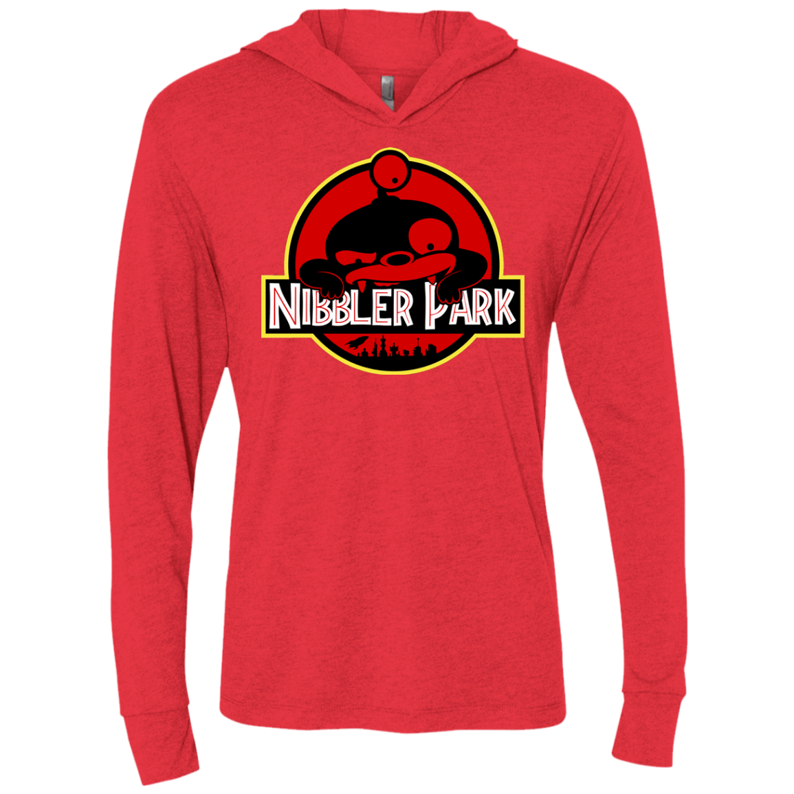 T-Shirts Vintage Red / X-Small Nibbler Park Triblend Long Sleeve Hoodie Tee