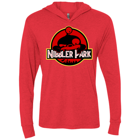 T-Shirts Vintage Red / X-Small Nibbler Park Triblend Long Sleeve Hoodie Tee