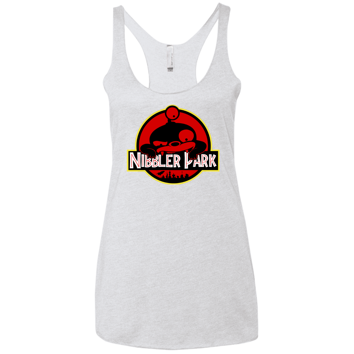 T-Shirts Heather White / X-Small Nibbler Park Women's Triblend Racerback Tank