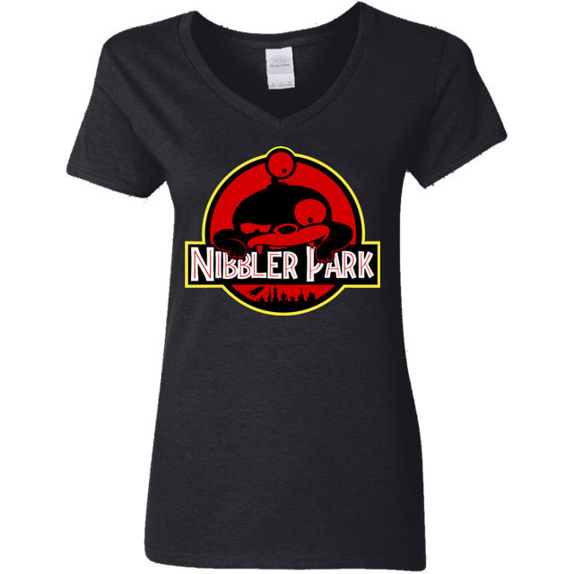 T-Shirts Black / S Nibbler Park Women's V-Neck T-Shirt