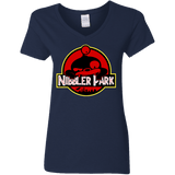 T-Shirts Navy / S Nibbler Park Women's V-Neck T-Shirt