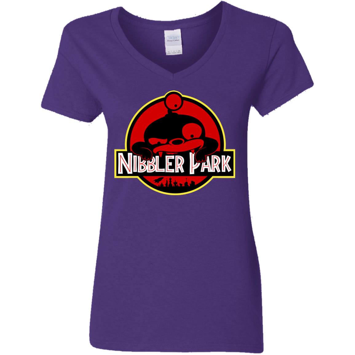 T-Shirts Purple / S Nibbler Park Women's V-Neck T-Shirt