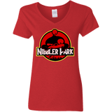 T-Shirts Red / S Nibbler Park Women's V-Neck T-Shirt