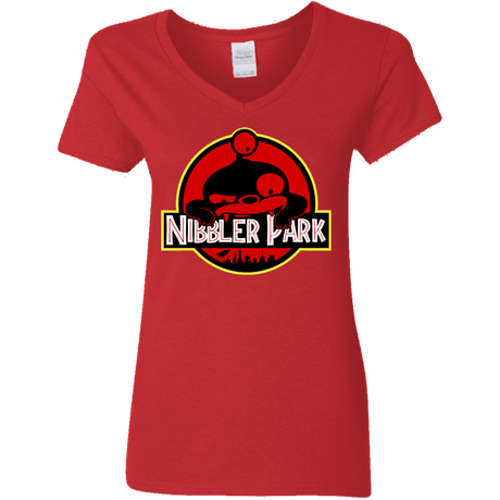 T-Shirts Red / S Nibbler Park Women's V-Neck T-Shirt