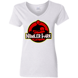 T-Shirts White / S Nibbler Park Women's V-Neck T-Shirt