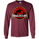 T-Shirts Maroon / YS Nibbler Park Youth Long Sleeve T-Shirt