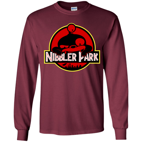 T-Shirts Maroon / YS Nibbler Park Youth Long Sleeve T-Shirt