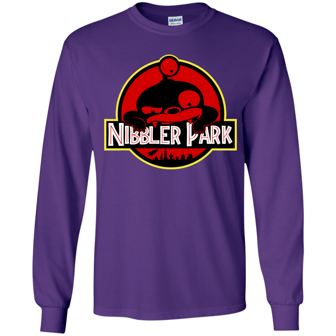 T-Shirts Purple / YS Nibbler Park Youth Long Sleeve T-Shirt